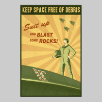 Keep Space Free of Debris posters