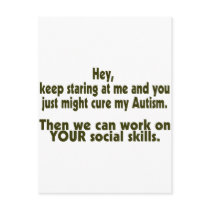 Keep Staring Then We Can Work On Your Social Skill Postcards