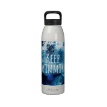 Keep Swimming Ocean Motivational Drinking Bottles