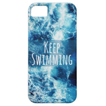 Keep Swimming Ocean Motivational iPhone 5 Case