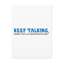 Keep Talking postcards