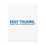 Keep Talking postcards