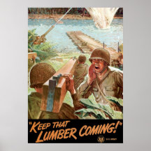 Keep That Lumber Coming Poster