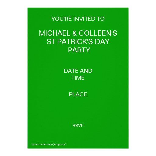 'Keep the Date and Hooley On' invitation