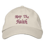 Keep The Faith Affirmation Embroidered Cap Embroidered Baseball Cap