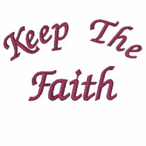 Keep The Faith Affirmation Embroidered Hoodie embroidered shirts