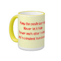 Keep the fire burning mugs