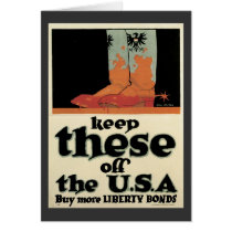 Keep Theese Off USA World War 2 cards