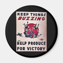 Keep Things Buzzing Refrigerator Magnet