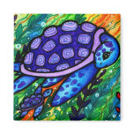 "Keep Up!" Sea Turtle and Baby Magnet