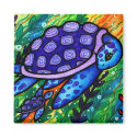 "Keep Up!" Sea Turtle and Baby Magnet