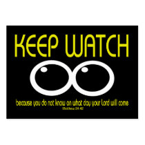 KEEP WATCH - Matthew 24:42 Tract Cards / Business Cards