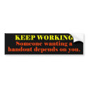 keep_working bumper stickers