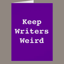 Keep Writers Weird Card cards