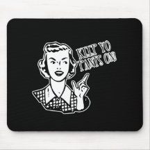Keep Yo Pants On! - Retro Housewife Mouse Pads