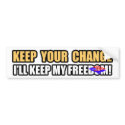 Keep Your Change! bumper stickers by xuberalles Keep Your Change! bumper stickers