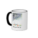 'Keep Your Chin Up!' Ringer Mug mug