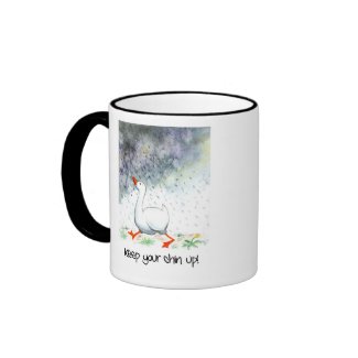 'Keep Your Chin Up!' Ringer Mug mug
