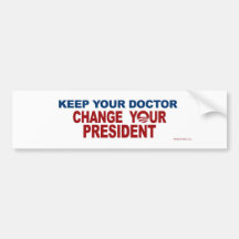 KEEP YOUR DOCTOR BUMPER STICKERS