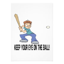 Keep Your Eye On The Ball Personalized Invites