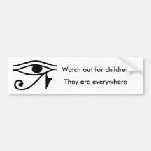 KEEP YOUR EYE OPEN BUMPER STICKER