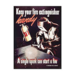 Keep Your Fire Extinguisher Handy Postcards