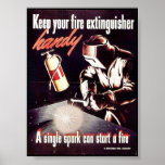 Keep Your Fire Extinguisher Handy Poster