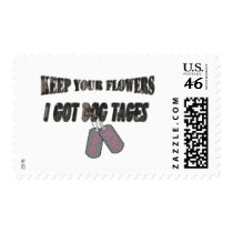 Keep Your Flowers Army Wife Stamp