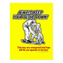 Keep Your Glove Down... Post Cards