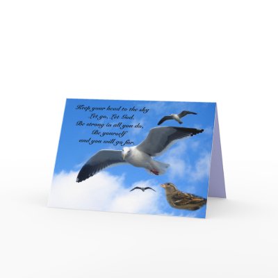 Keep your head up, Keep your head to the sky Le... Cards by ELENNE