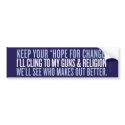 Keep Your Hope For Change Bumper Sticker bumper stickers by Libertymaniacs Keep Your Hope For Change Bumper Sticker bumper stickers