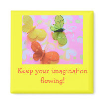 Keep your imagination flowing magnets by KatAnnette Keep your imagination flowing magnets