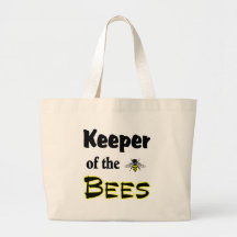 keeper of the bees canvas bag