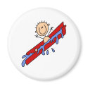 Keeping Cool On The Water Slide Magnet