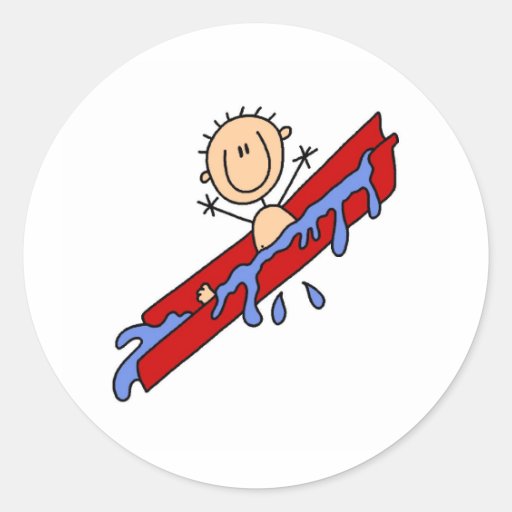 Keeping Cool On The Water Slide Sticker Zazzle
