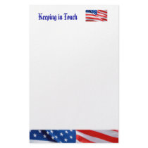 Keeping in Touch, American flag stationery by Priscilla48 Keeping in Touch, American flag stationery