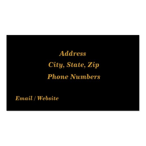Keeping In Touch Business Card Template (back side)