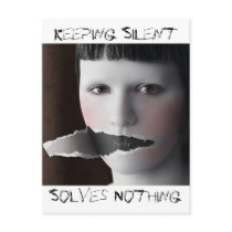 Keeping Silent, Solves Nothing postcards