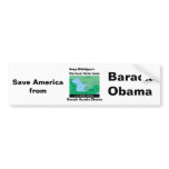 KeepMichiganSafe fromObamaVotes, Save America f... Bumper Sticker