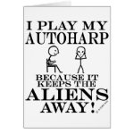 Keeps Aliens Away Autoharp Greeting Card Keeps Aliens Away Autoharp Greeting Card