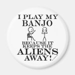 Keeps Aliens Away Banjo Fridge Magnet Keeps Aliens Away Banjo Fridge Magnet