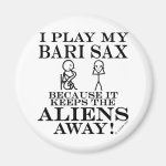 Keeps Aliens Away Bari Sax Fridge Magnets Keeps Aliens Away Bari Sax Fridge Magnets