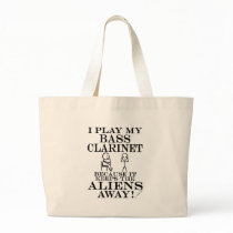 Keeps Aliens Away Bass Clarinet Canvas Bag