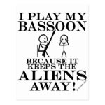 Keeps Aliens Away Bassoon Postcards Keeps Aliens Away Bassoon Postcards