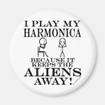 Keeps Aliens Away Harmonica Refrigerator Magnet Keeps Aliens Away Harmonica Refrigerator Magnet
