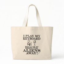 Keeps Aliens Away Keyboard Tote Bag