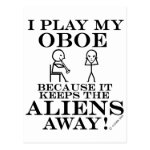 Keeps Aliens Away Oboe Post Cards Keeps Aliens Away Oboe Post Cards