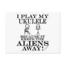 Keeps Aliens Away Ukulele Post Cards