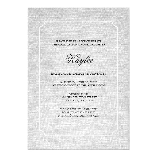 Keepsake 4 Photo Modern Graduation Custom Invitations
