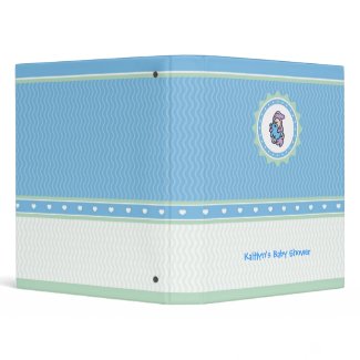 Keepsake Baby Binder - Ruffles and Hearts binder